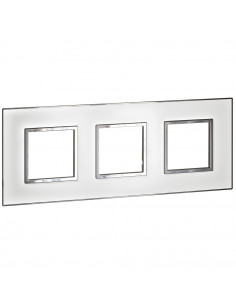 PLAQUE DE FINITION ARTEOR 3X2 MODULES CARRE MIRROR WHITE LEGRAND 575054