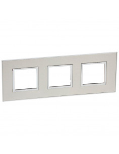 PLAQUE DE FINITION ARTEOR 3X2 MODULES CARRE STAINLESS STEEL LEGRAND 575056