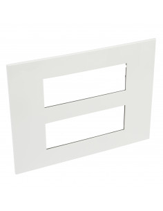 PLAQUE DE FINITION 2X6 MODULES HORIZONTAL MOUNTING SQUAREWH ITE LEGRAND 575060
