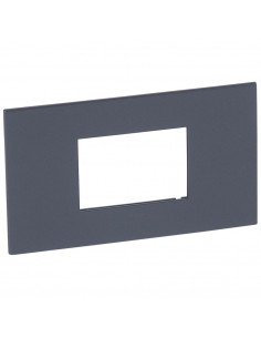 PLAQUE DE FINITION ARTEOR 3 MODULES CARRE GRAPHITE LEGRAND 575072