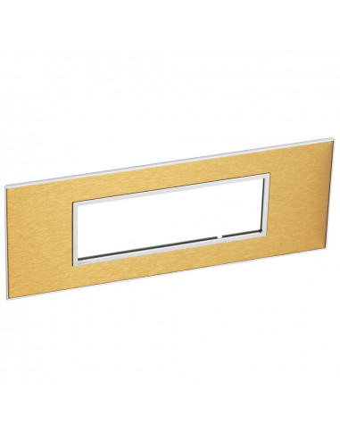 PLAQUE DE FINITION ARTEOR 6 CARRE MODULE GOLD BRASS LEGRAND 576280