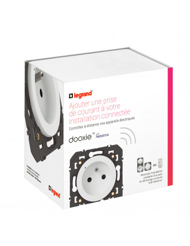 Prise connectée dooxie with Netatmo 16A sans plaque blanc LEGRAND 600391A