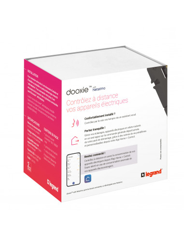 Prise connectée dooxie with Netatmo 16A sans plaque blanc LEGRAND 600391A