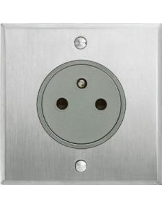 Prise de courant 2P+T Surface 16A 250V Mémoire Acier Brossé Art d'Arnould LEGRAND 67131