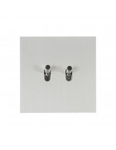 Double Poussoir Epure Acier Brossé Art d'Arnould LEGRAND 67412 2