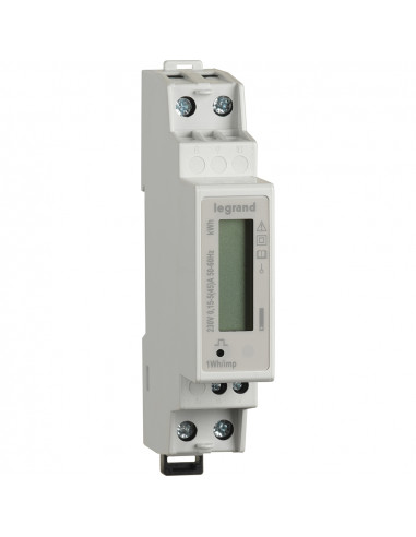 Compteur énergie MID 5-45A 230V, écran LCD rétroéclairé, 1 module compact LEGRAND 700042
