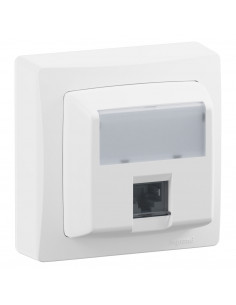 Prise RJ45 Catégorie 6 Les Apparents Complet Blanc LEGRAND ALB4307WH