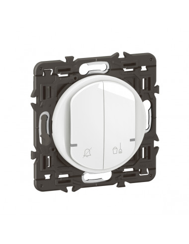 Commande Céliane hôtel DND MUR support et enjoliveurs Blanc LEGRAND CB0425