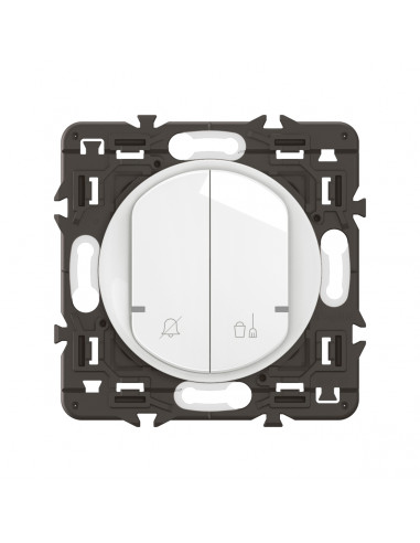 Commande Céliane hôtel DND MUR support et enjoliveurs Blanc LEGRAND CB0425