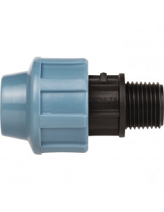 Raccord mâle Polypropylène À serrage extérieur Ø 20 M1/2" 15X21 UNIDELTA URF201/2 2