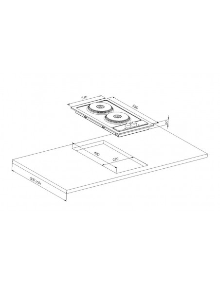 Domino MT+ électrique avec manettes MTAD 031 MODERNA MTAD031Z00