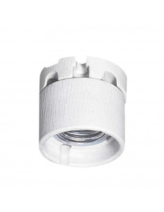 Douille en porcelaine pour éclairage public avec frein de culot E27 et jupe de protection LEGRAND 060130 2