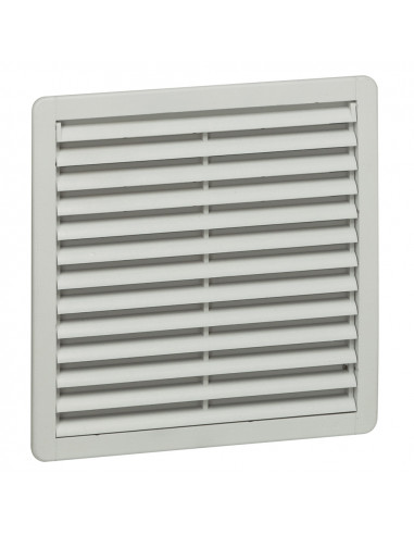 Ouïe d'aération plastique avec filtre G3 IP54 RAL7035 250x250mm LEGRAND 034835