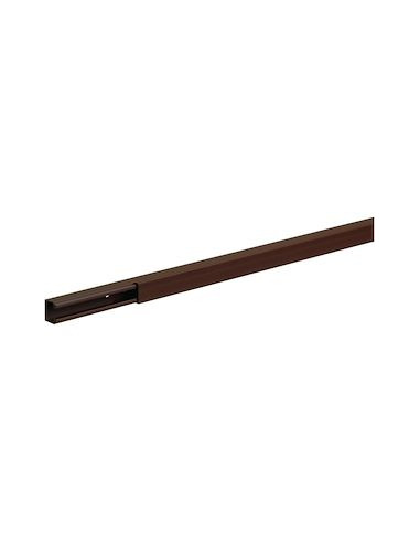 Goulotte lifea PVC h 15mm x p 15mm sans agrafe RAL 8014 marron HAGER LF1501508014