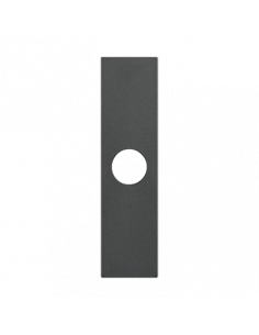 Enjoliveur Living Now pour prises TV simple mâle et type F à visser et sortie de fil Ø9mm 1 module noir mat BTICINO BTKG08 2