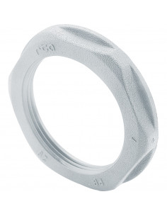 Ecrou plastique PG9 pour presse étoupe plastique hexagonal à embase gris LEGRAND 386872 2
