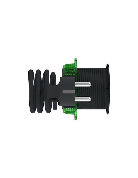 Bloc de prise Unica System+ à encastrer XS 2P+T + USB A câble 2m anthra SCHNEIDER INS44007