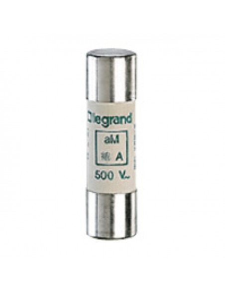 Cartouche industrielle cylindrique type aM 14x51mm avec percuteur 16A LEGRAND 014116