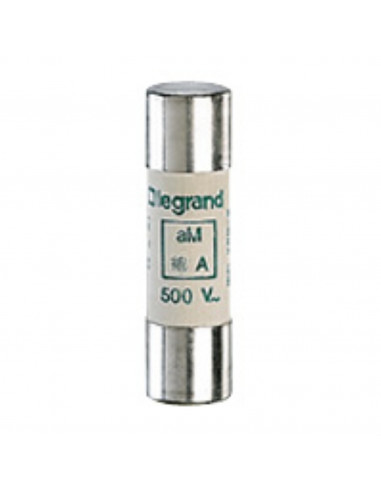 Cartouche industrielle cylindrique type aM 14x51mm avec percuteur 50A LEGRAND 014150