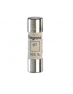 Cartouche industrielle cylindrique type gG 14x51mm sans percuteur 40A LEGRAND 014340