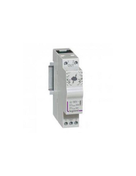 Parafoudre pour ligne téléphonique et ligne de communication 10kA à 20kA 180V maximum 1 module LEGRAND 412200