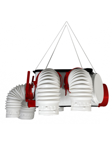 Caisson VMC Hygro Eco Haute Pression (Longs réseaux) logement jusqu'à 6 sanit br S&P 607903
