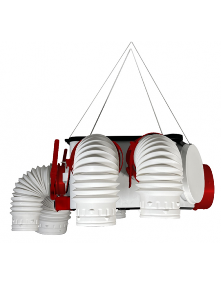 Caisson VMC Hygro Eco Haute Pression (Longs réseaux) logement jusqu'à 6 sanit br S&P 607903