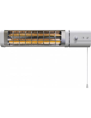 Réglette infrarouge murale détection de présence cde à cordelette 750/1500W S&P 670016