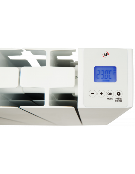Radiateur à intertie aluminium injecté thermostat électronique sol ou mur S&P 670021