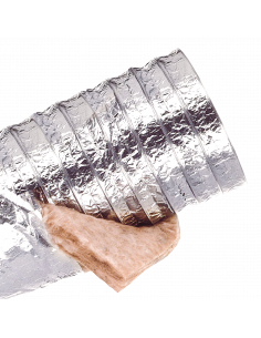 Gaine Souple Isolée 25mm pour application Gainable Habitat Ecosoft, D125mm L10m S&P (UNELVENT) 810802 2
