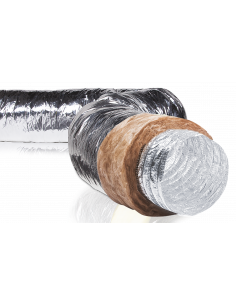 Gaine Souple Isolée 25mm pour application Gainable Habitat Ecosoft, D160mm L10m S&P (UNELVENT) 810803