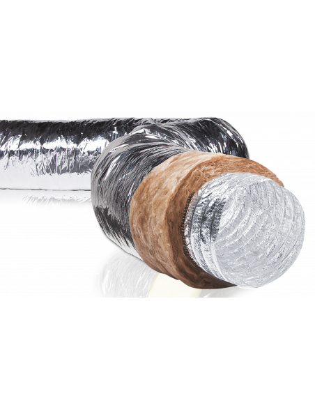 Gaine Souple Isolée 50mm pour application Gainable Habitat Ecosoft D.250mm L.10m S&P (UNELVENT) 810815