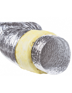 Gaine souple alu iso phonique 50 mm, classement M0/M1, D 200 mm, longueur 10 m S&P (UNELVENT) 820781