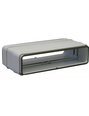 Manchon droit à joints, rectangulaire 40x110 mm, gamme TUBPLA S&P (UNELVENT) 831000