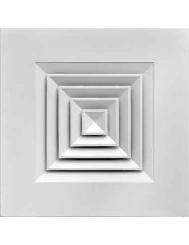 Diffuseur plafonnier multi-directionnel, blanc, débits 650 à 1620 m3/h, D375 mm S&P (UNELVENT) 850461