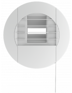 Bouche hygroréglable WC, 5/30 m3/h br Commande manuelle, D80 mm S&P (UNELVENT) 854445