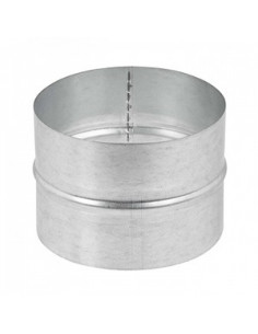 Manchon raccord mâle en acier galvanisé, D 100 mm S&P (UNELVENT) 860352