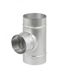 Té équerre à 90° en acier galvanisé, D 250/200 mm S&P (UNELVENT) 864298