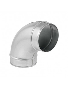 Coude mâle/mâle à 90° acier galvanisé diamètre de raccordement 80 mm S&P (UNELVENT) 864348