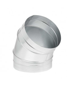 Coude mâle/mâle à 45° acier galvanisé diamètre de raccordement 315 mm S&P (UNELVENT) 864363