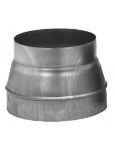 Réduction conique en acier galvanisé, raccordement D 160/80 mm S&P (UNELVENT) 865021