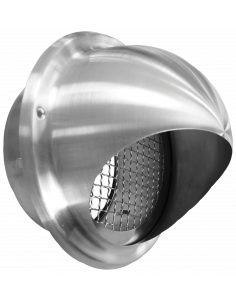 Prise d'air ou sortie d'air de façade semi-sphérique en acier inox D.125 mm S&P (UNELVENT) 870253