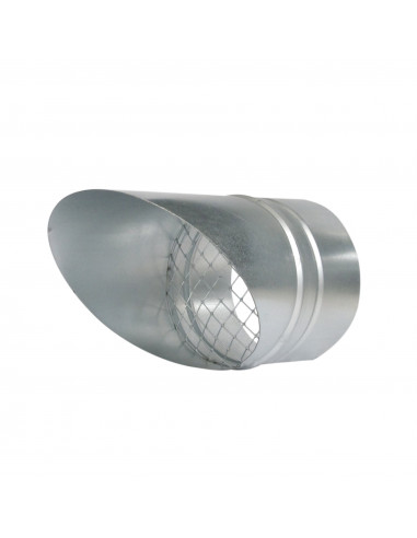 Auvent pare-pluie acier galvanisé diamètre de raccordement 100 mm br S&P (UNELVENT) 875061