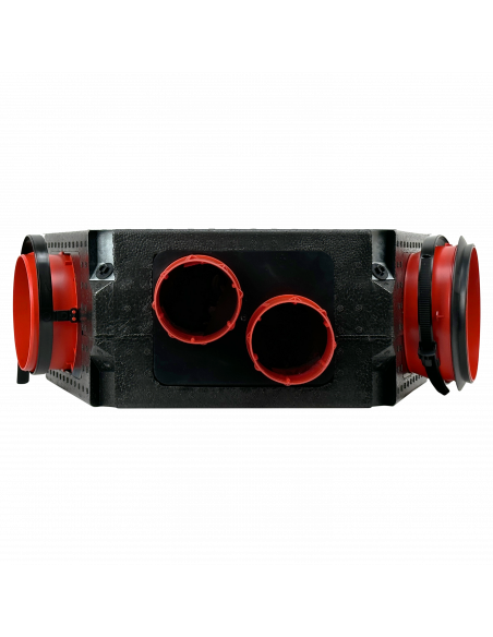 Plénum iso ext br 6 piquages D80mm, 1 piquage D125mm, 1 raccord D125 et D150/160mm S&P (UNELVENT) 890030