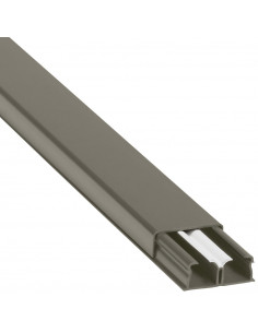 Guide-câbles marron 32x12,5mm grande capacité 2 compartiments longueur 2,1m LEGRAND 030078