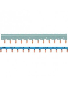 Barres de pontage 3P+N 63A languette 12 modules HAGER KBN863A