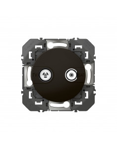 Prise TV-SAT étoile blindée dooxie finition noir mat LEGRAND 095284 2