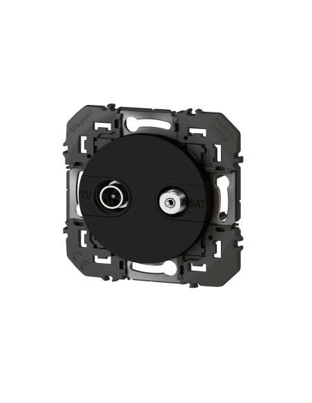 Prise TV-SAT étoile blindée dooxie finition noir mat LEGRAND 095284