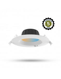 NAOS DOWNLIGHT 6/9W 3CCT IP54 50000H + DETECTEUR IR 5ANS MIIDEX LIGHTING 100857
