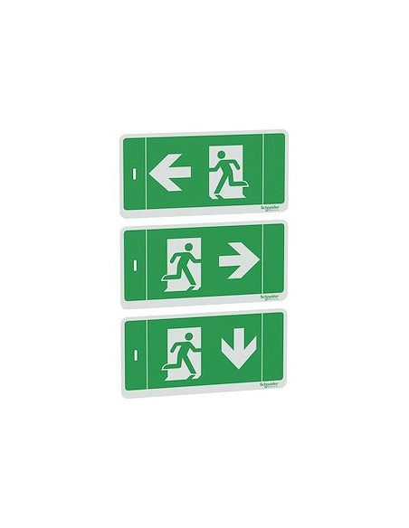 3 étiquettes Exiway Light autocollantes de rechange EVAC SCHNEIDER OVA59828